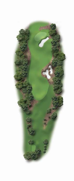 Pinehurst Course 3 - Hole 1 illustration