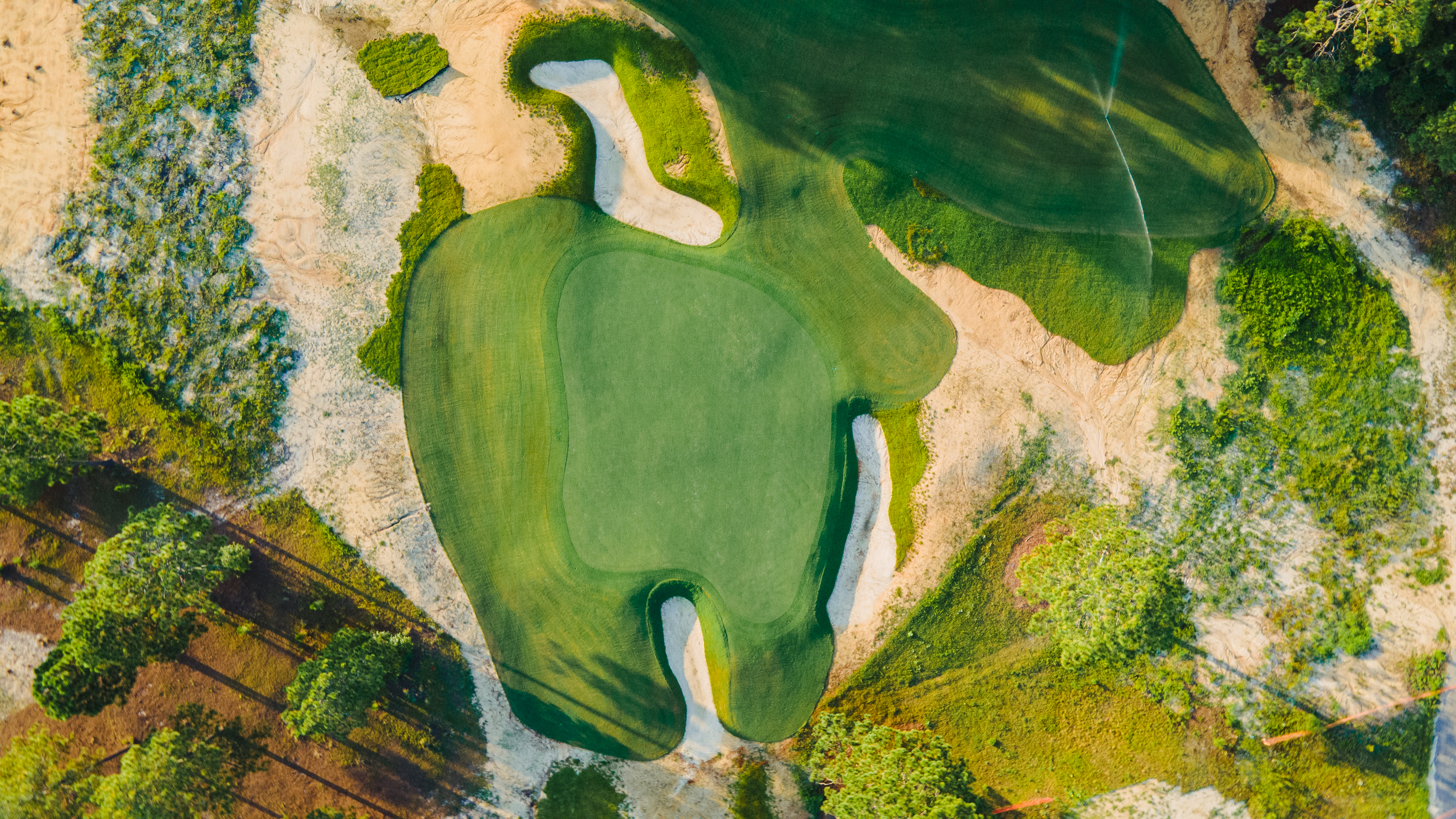 Course No. 10 Overhead Shot of Green