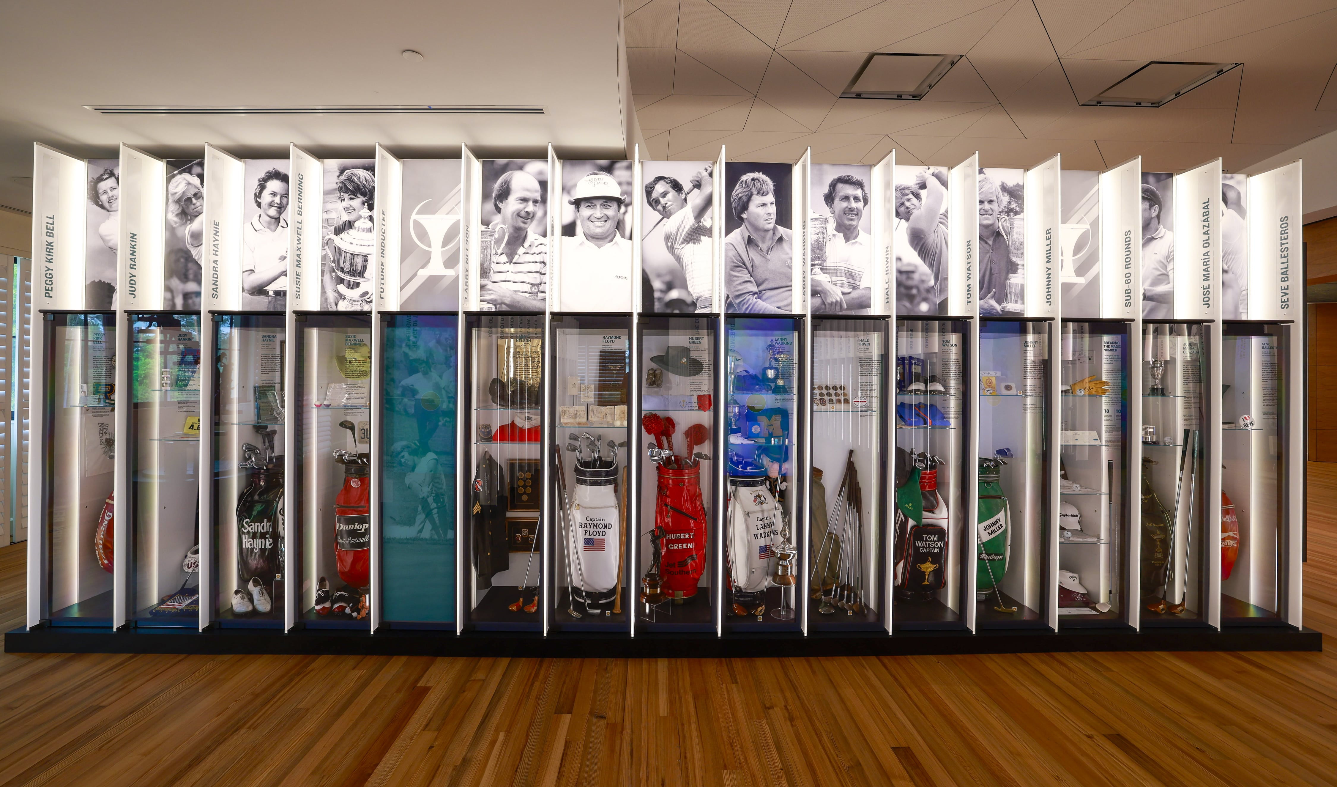 Lockers in the World Golf Hall of Fame